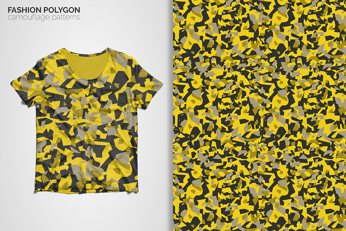 Fashion Polygon Camouflage Patterns, a Pattern Graphic by 3Y_Design (Photo 6 of 6)
