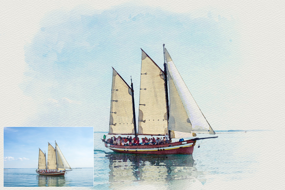 Realistic Soft Watercolor Effect, a Layer Style Add-On by liptouse (Photo 5 of 9)