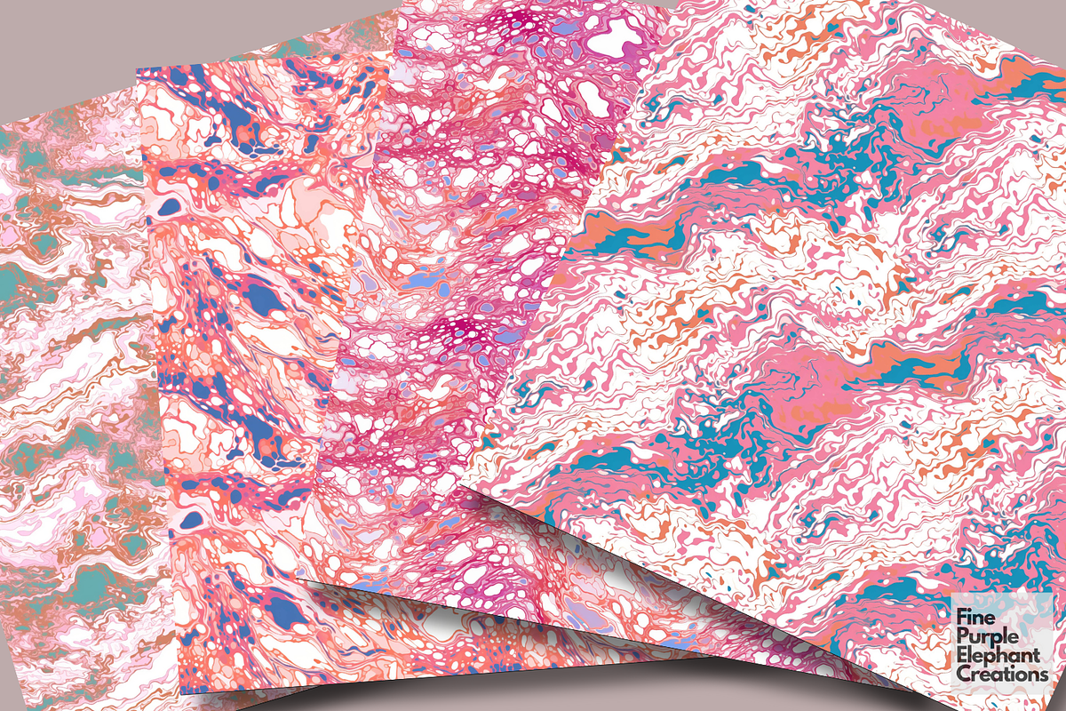 Marbled Pink | Abstract Sublimation, a Pattern Graphic by Fine Purple ...