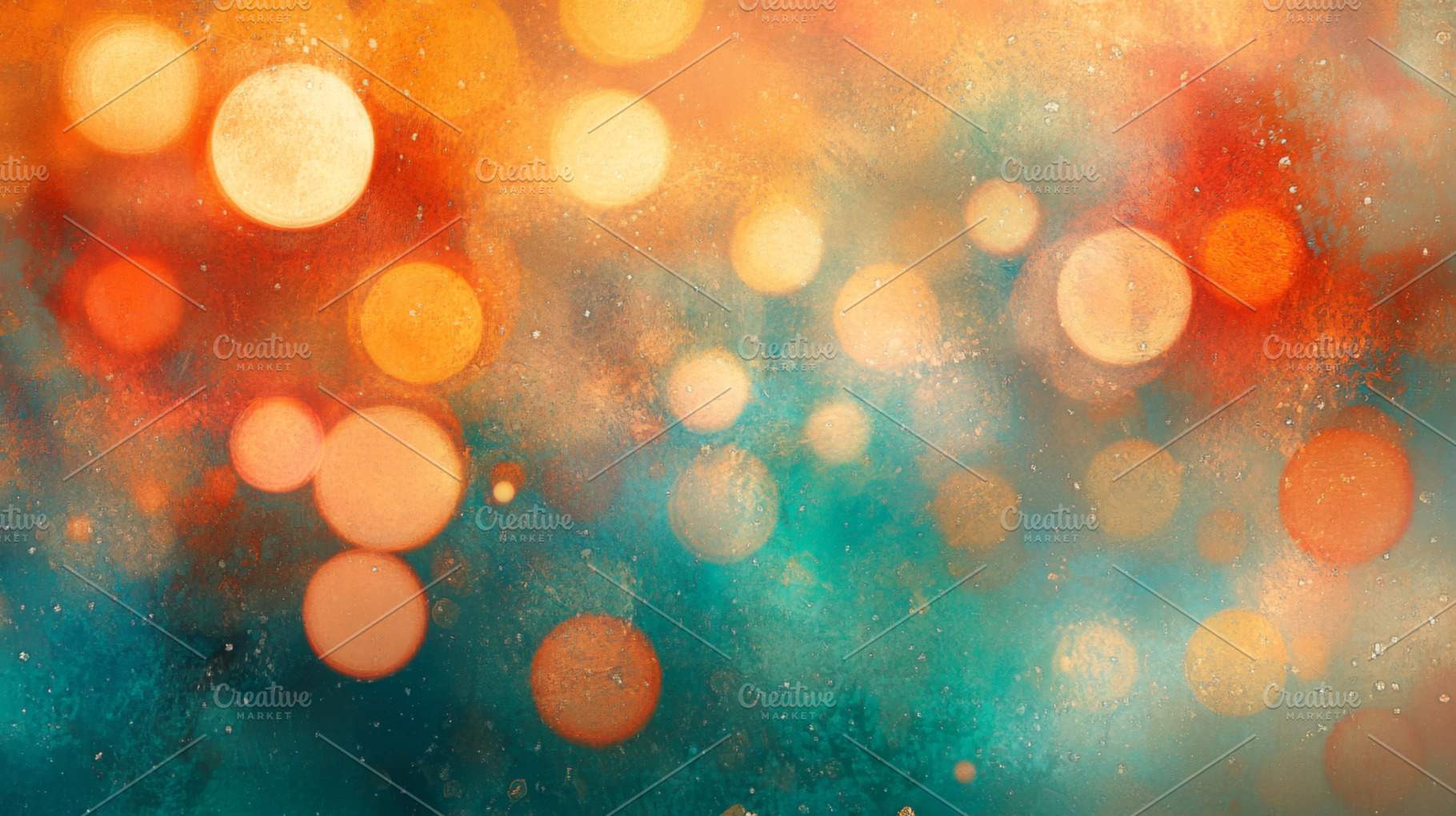 Colorful Bokeh Lights with Warm and Cool Tones, an Abstract Photo by Natalia Klenova's Shop