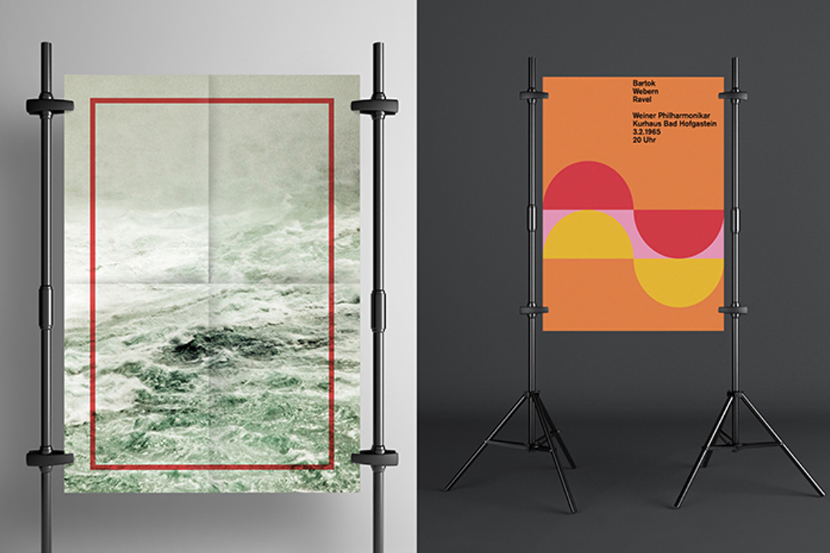 6 PSD Poster Mockups, a Print Template by Egor Shkolnikov (Photo 6 of 6)