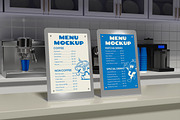 Standing Menu Mockup, an Advertising Mockup by Permadi Creative (Thumbnail 2 of 5)