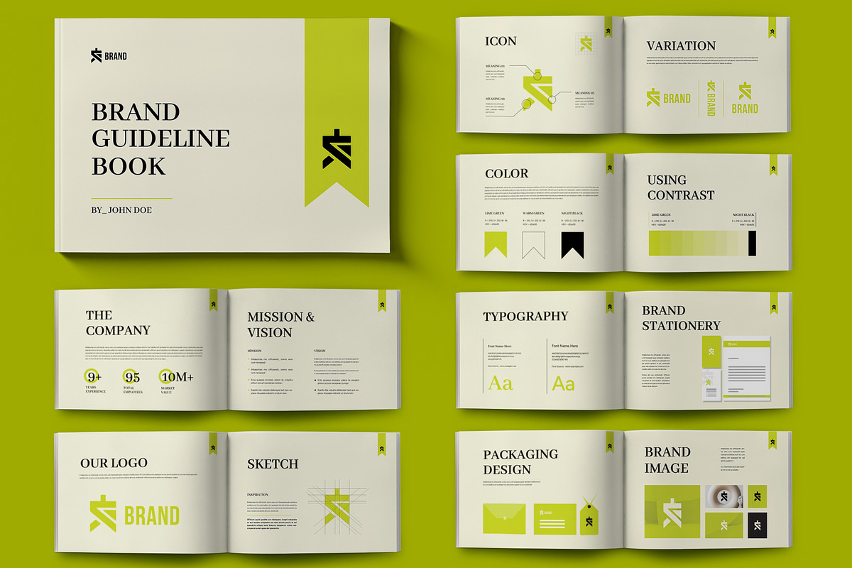 Minimal And Classic Brand Guideline, a Brochure Template by ContestDesign (Photo 1 of 5)