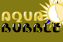 Aqua Bubble Typeface