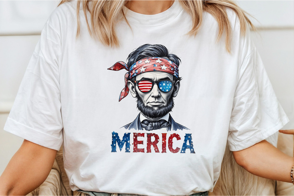 Merica 4th of July Clipart, an Illustration by DreamCafeArt (Photo 3 of 7)