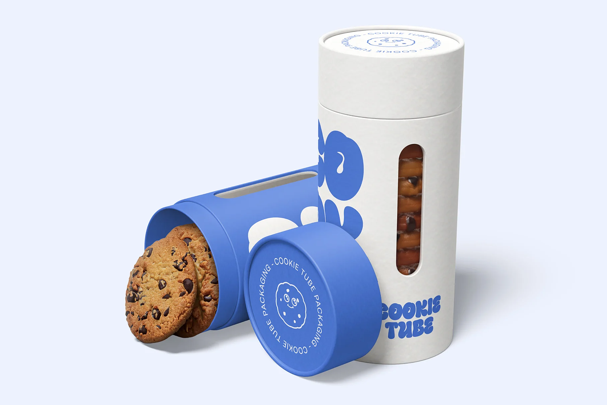 Cookie Tube Packaging Mockup, a Packaging Mockup by graphicsauce (Photo 1 of 3)