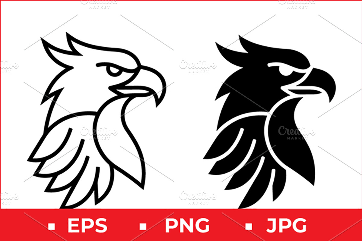 Eagle Head Vector Icon Graphic, a Solid Icon by Artonix (Photo 1 of 2)