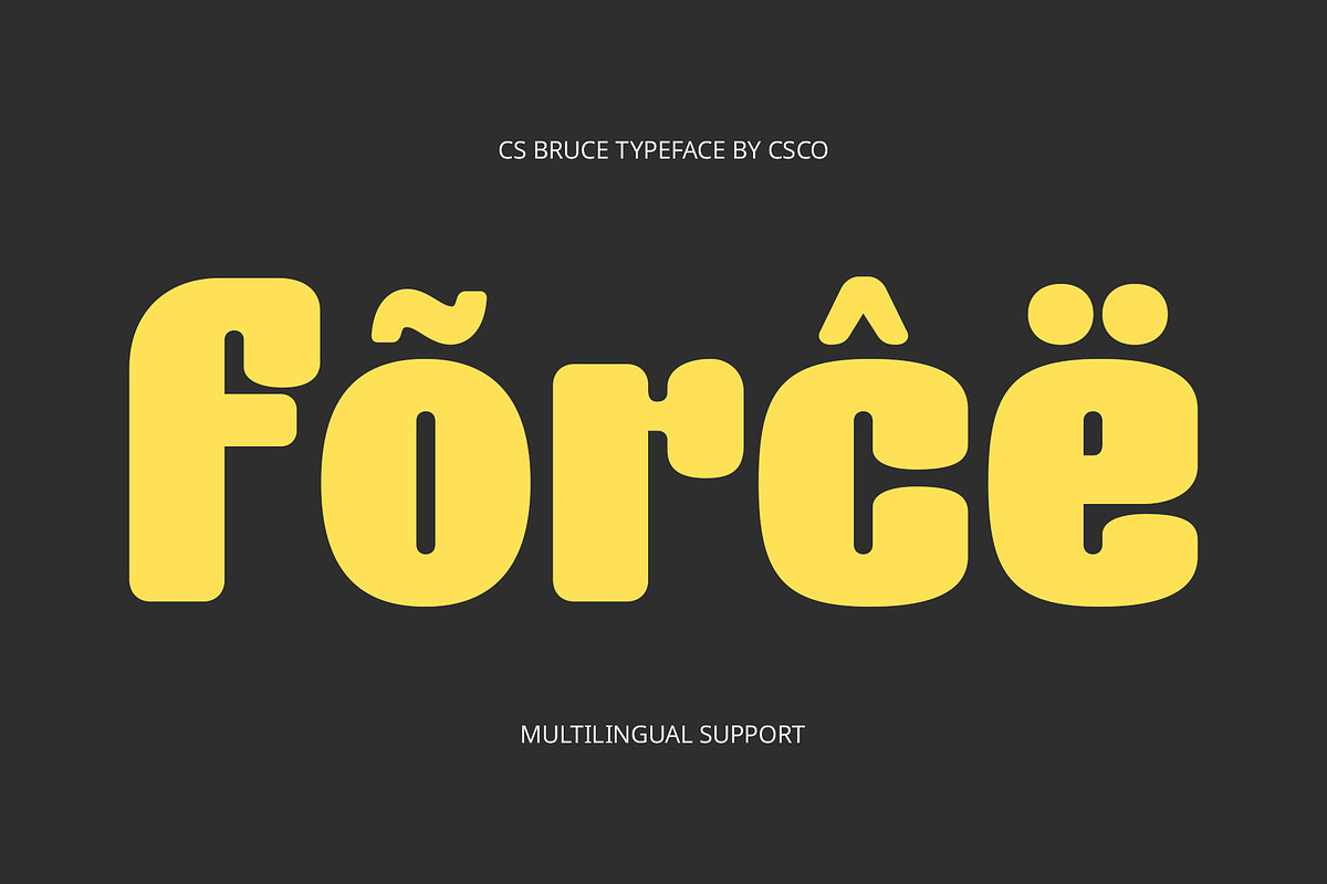CS Bruce – Bold Font, a Sans Serif Font by Craft Supply Co. (Photo 3 of 8)
