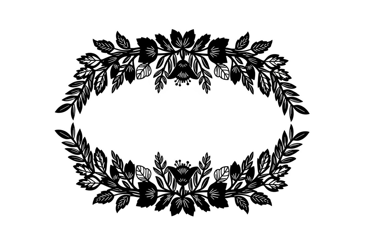 Decorative Nature Frame Silhouette, a Graphic by BIPLOB EXPERT (Photo 5 of 13)
