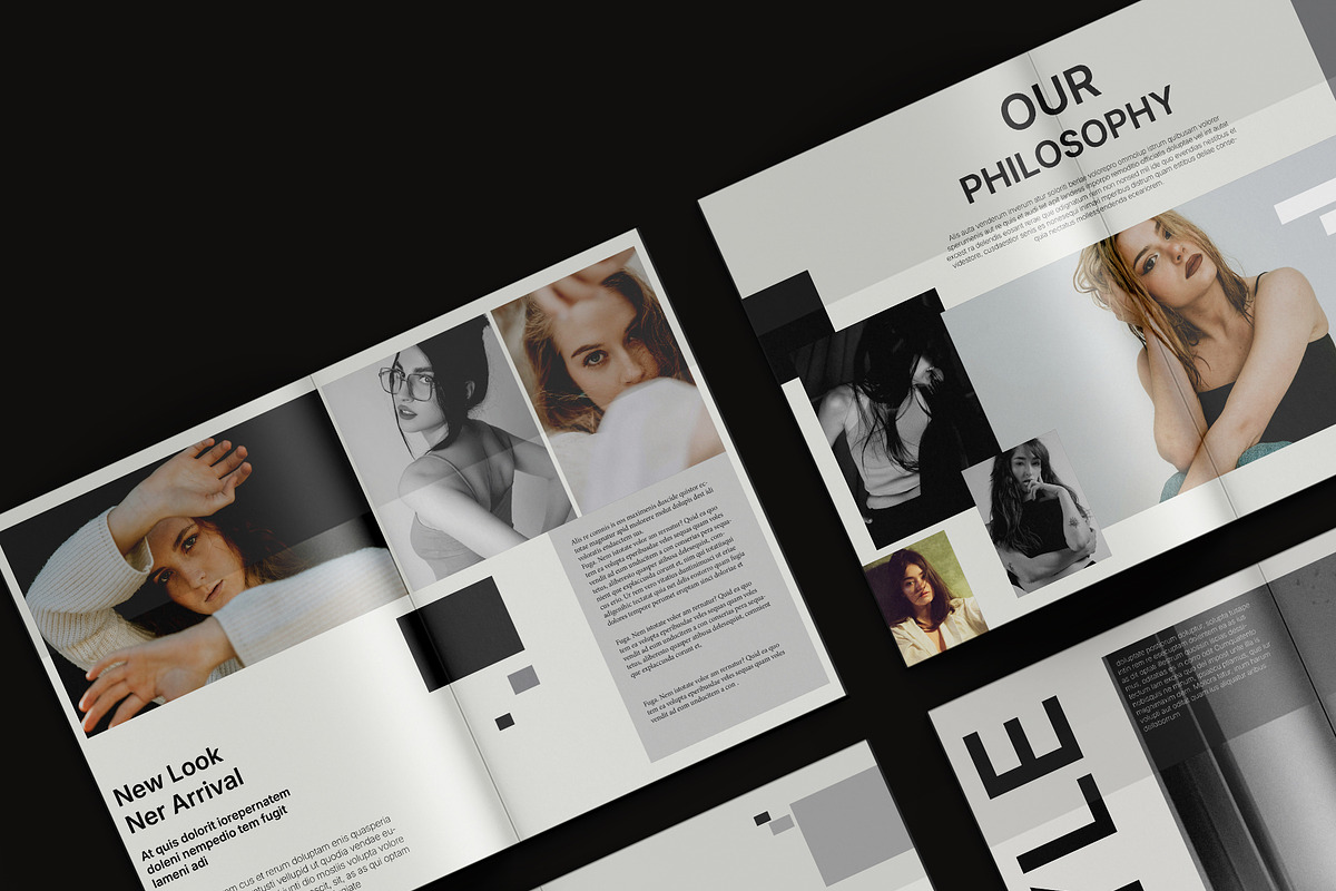 Fashion LookBook Magazine Template, a Magazine Template by Devators (Photo 4 of 6)