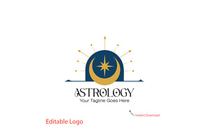 Astrology & Spiritual Logo Design, a Branding & Logo Template by YUDesignStore