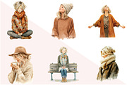 Cozy Autumn Fashion Blonde Women, an Illustration by Design Market (Thumbnail 3 of 3)