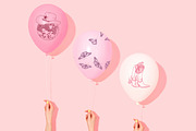 Bachelorette Illustrations & Invites, an Object Illustration by Paper Curls Design (Thumbnail 4 of 6)
