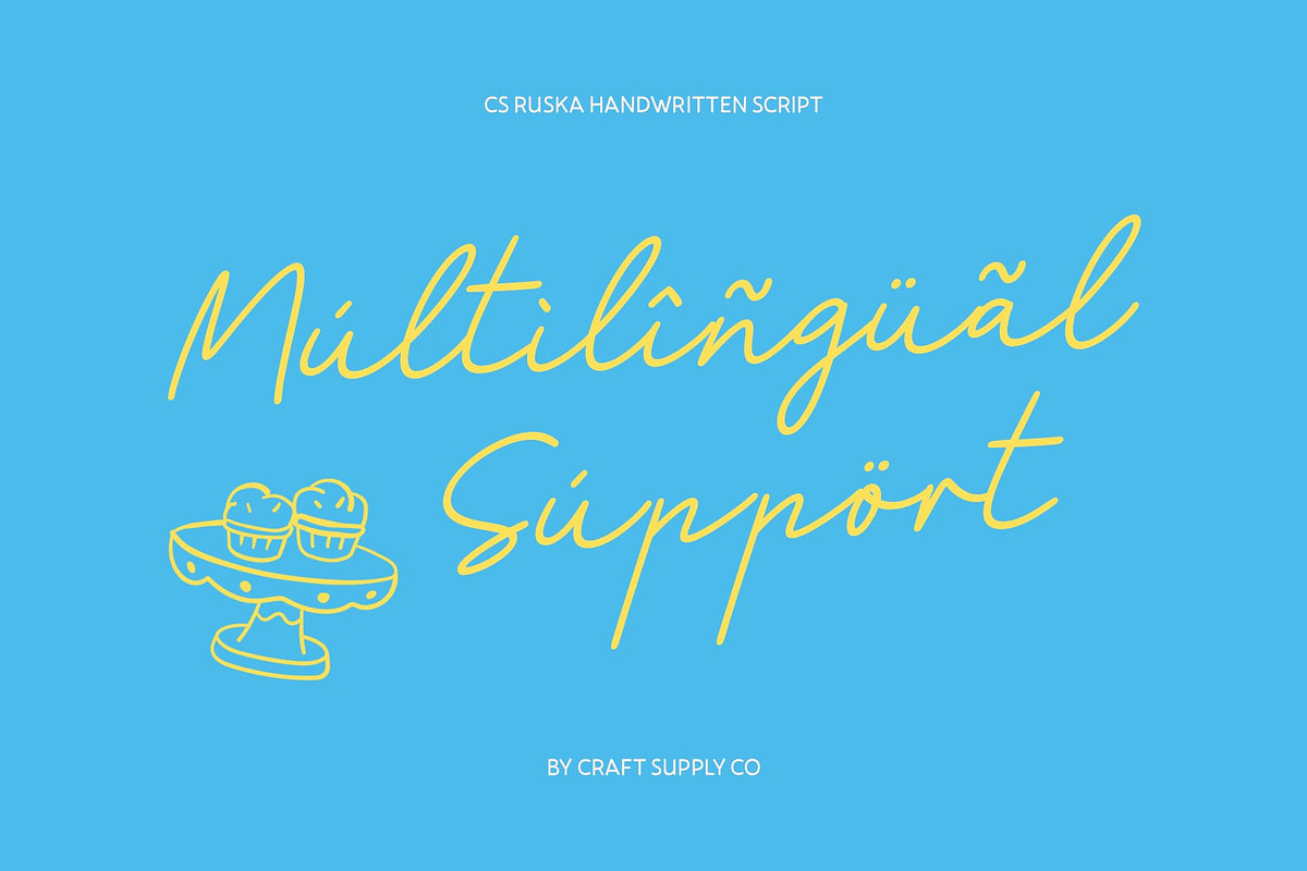 CS Ruska – Handwritten Script Font, a Script Font by Craft Supply Co. (Photo 4 of 8)