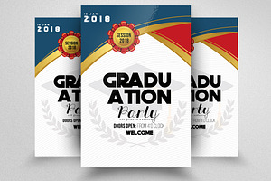 Graduation Announcement Flyer, a Flyer Template by Design Up