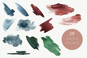 Watercolor - Stains & Brushstrokes, a Texture Graphic by MariePierLaf (Thumbnail 2 of 8)