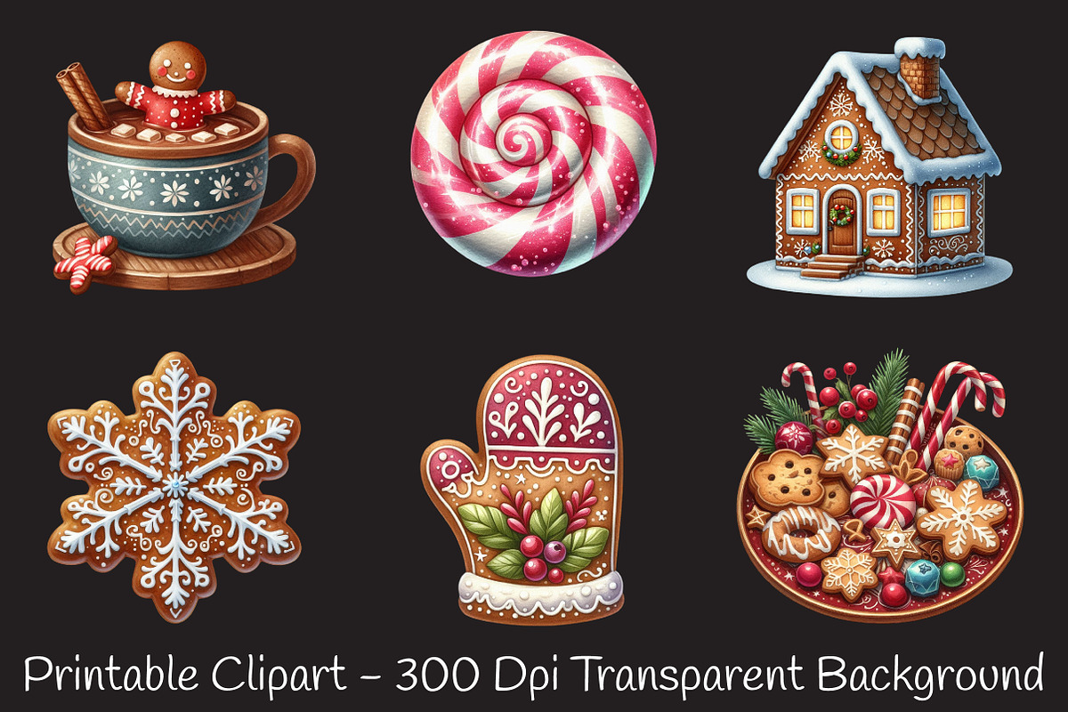 Sweet Holiday Cheer Clipart, an Illustration by RobertsArt (Photo 5 of 7)