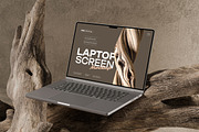 Laptop Mockup on Wood, a Mac Mockup by Budogol Studio (Thumbnail 4 of 5)