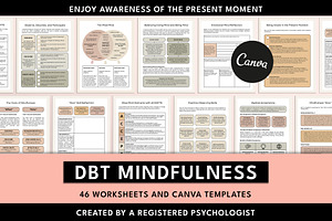 Mindfulness Workbook Canva Templates