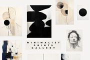MINIMALIST PRINTS GALLERY, a Background Graphic by Lana Elanor (Thumbnail 7 of 8)