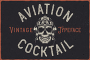 Aviation Cocktail Font + BONUS, a Blackletter Font by VozzyStock (Thumbnail 6 of 10)