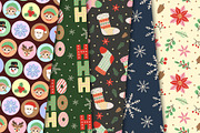Merry Christmas Clipart and Patterns, a Seasonal Illustration by Drafts n Doodles (Thumbnail 5 of 12)