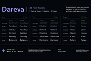 Dareva | Neo-Humanist Typeface, a Sans Serif Font by By Kineks (Thumbnail 5 of 12)