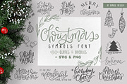 Christmas Symbols Font - Volume 2, a Symbol Font by Dansie Design (Thumbnail 1 of 13)