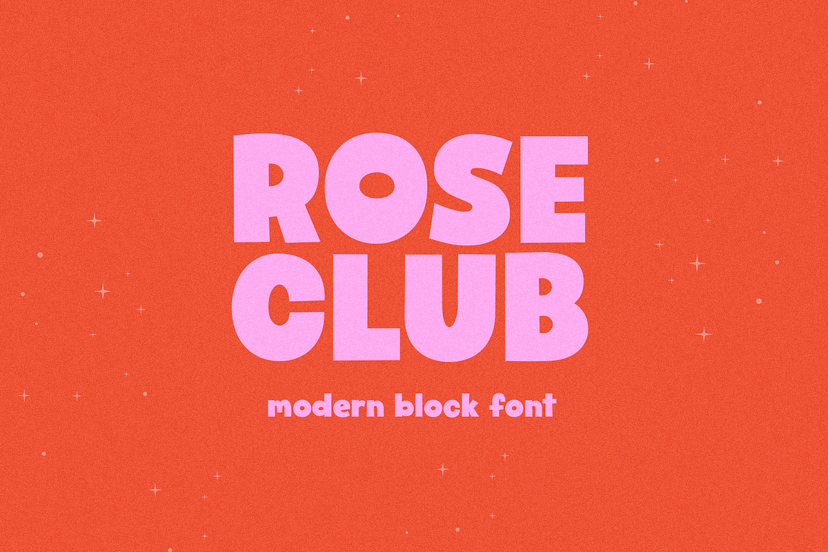 Rose Club | Cute Chunky Font, a Sans Serif Font by KA Designs (Photo 1 of 14)