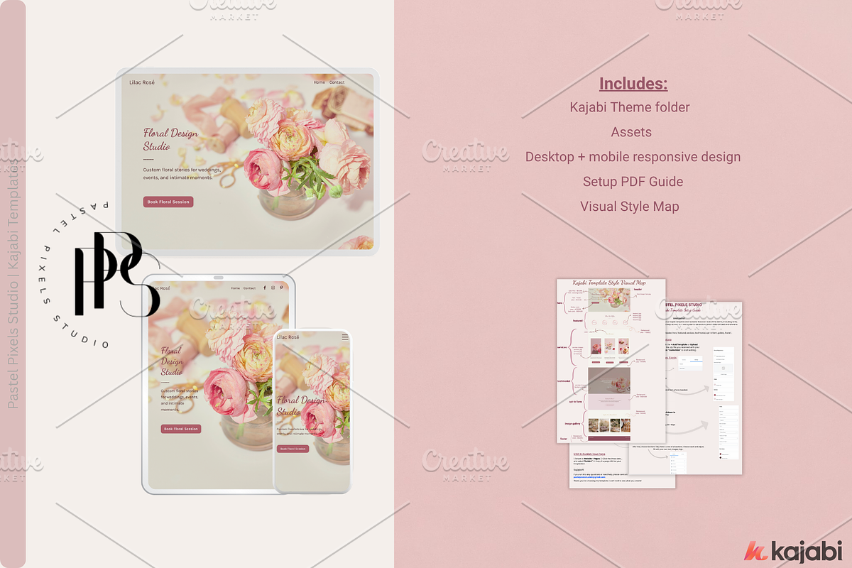 Kajabi Website Template, a Landing Page Template by Pastel Pixels Studio (Photo 5 of 5)