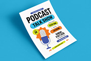 Modern Podcast Talkshow Flyer, a Flyer Template by VectorVactory (Thumbnail 3 of 3)
