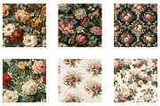 Victorian Botanical Floral Patterns, a Pattern Graphic by CreationArt (Thumbnail 5 of 5)