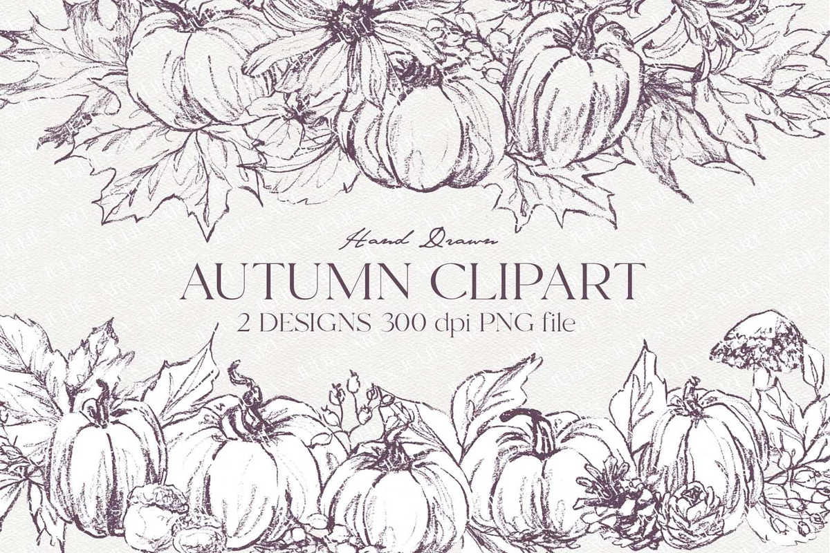 fall pumpkin clipart, an Illustration by JULIA x JULIE's ART (Photo 3 of 20)