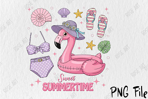 Sweet Summertime Sublimation Png, a Seasonal Illustration by Rose Art