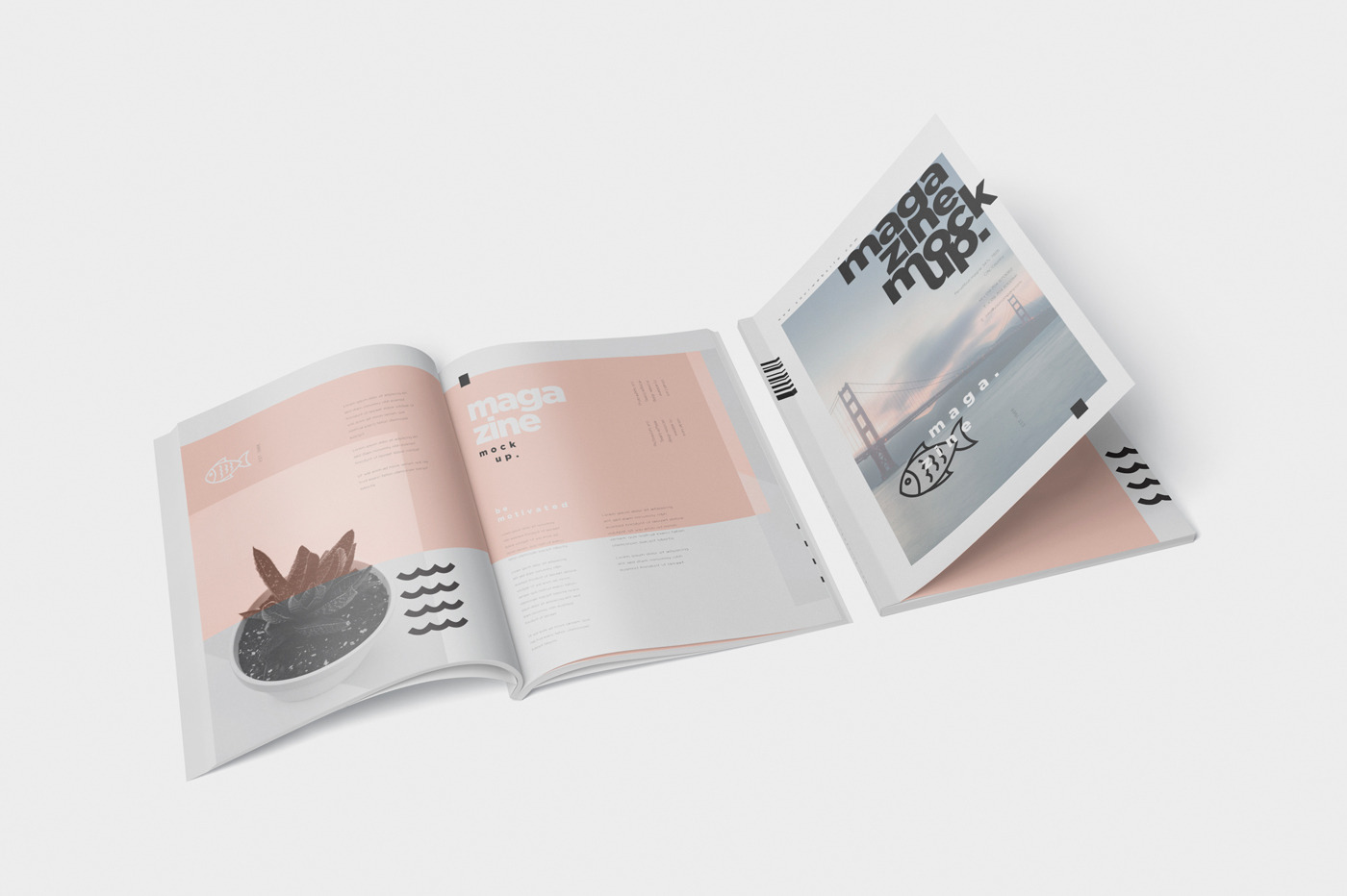 Magazine Mockup - A4 210x297 mm, a Books & Magazine Mockup by GfxFoundry