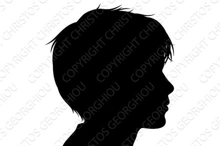 Child Kid Head Face Silhouette, an Education Illustration by Christos Georghiou