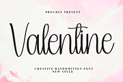 Valentine | Script Font, a Handwritten Font by Scratchones (Thumbnail 1 of 8)