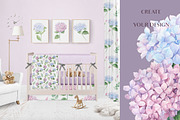 SALE! Watercolor Hydrangea, an Illustration by Irina Diasli (Thumbnail 6 of 9)