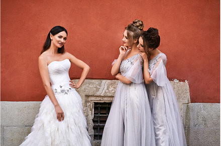 Beautiful bride and bridesmaids in, a Person Photo by Oleksandr Berezko