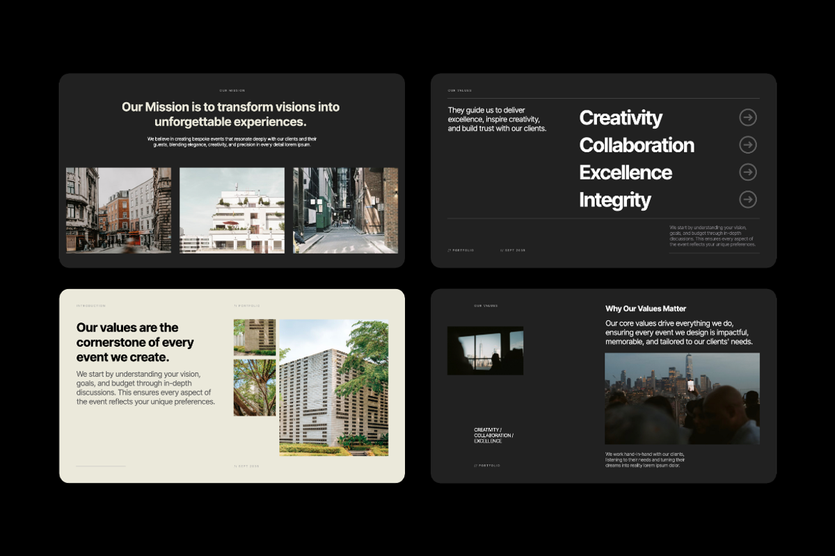 Alexandre Minimalist Portfolio PPT, a Presentation Template by Unich Design Bureau (Photo 9 of 9)