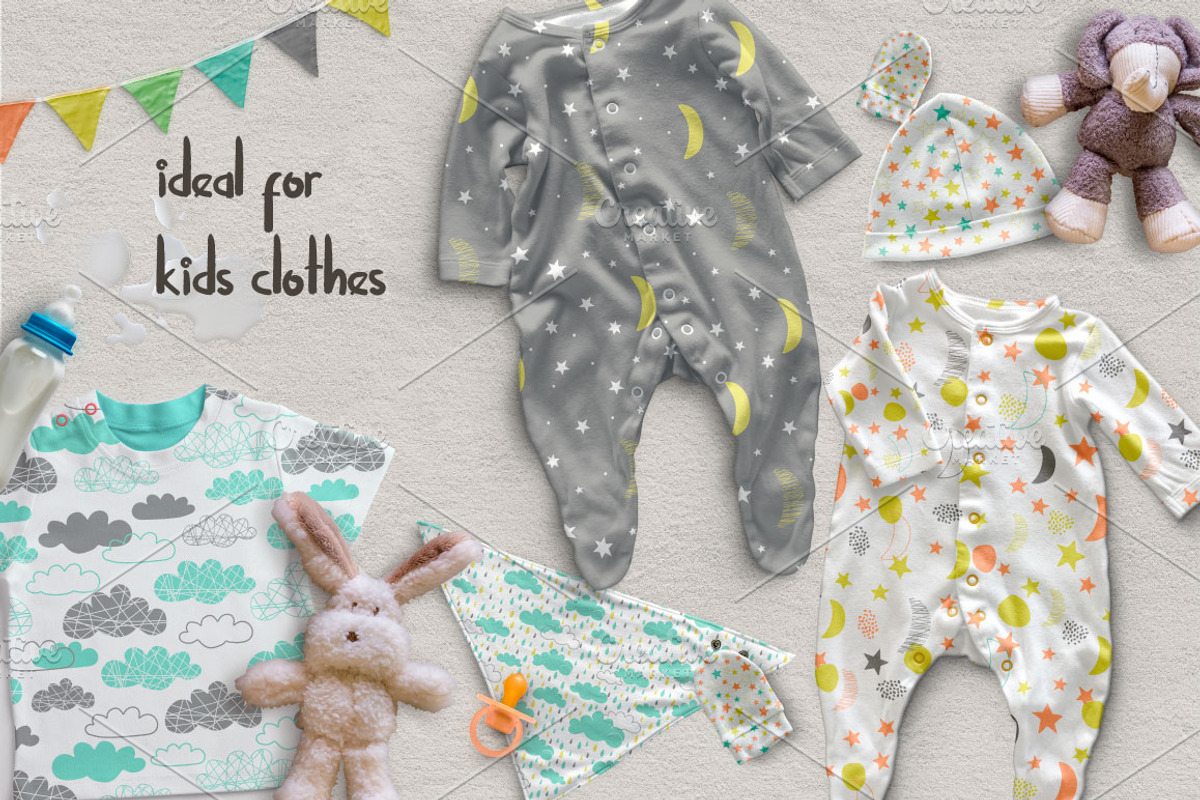 it's a BABY Seamless Patterns, a Pattern Graphic by Katya_lu (Photo 3 of 8)