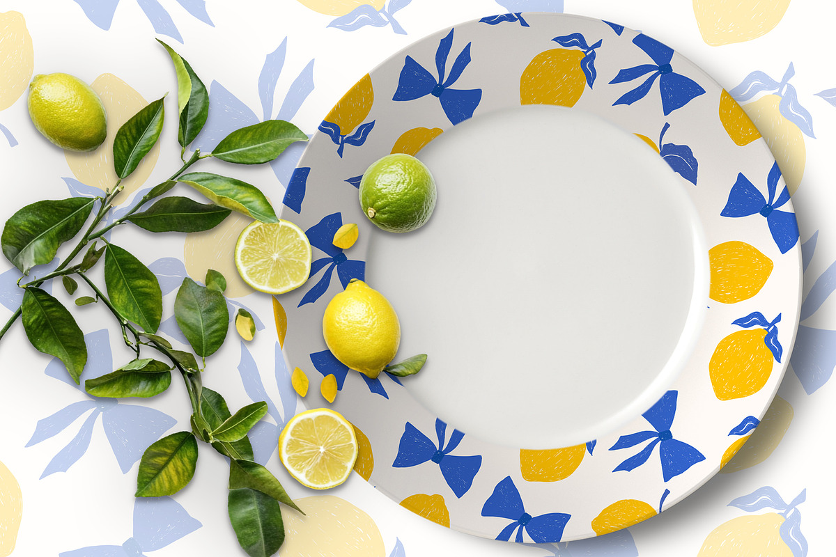 Lemons Pattern, a Pattern Graphic by Groovy Arts (Photo 2 of 5)