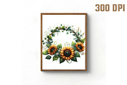 Watercolor Sunflower Sunny Day Clipa, an Illustration by Libby Wishes (Thumbnail 5 of 11)