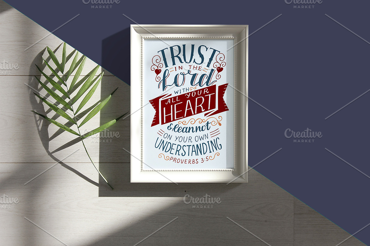 Bible Verse TRUST, a Decorative Illustration by Ola-la-la (Photo 2 of 2)