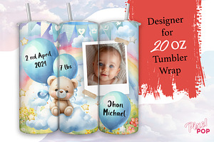 Add Your Baby Photo 20 oz Tumbler, a Graphic by TumblerArtDS