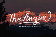 Anzim - Signature Script Font
