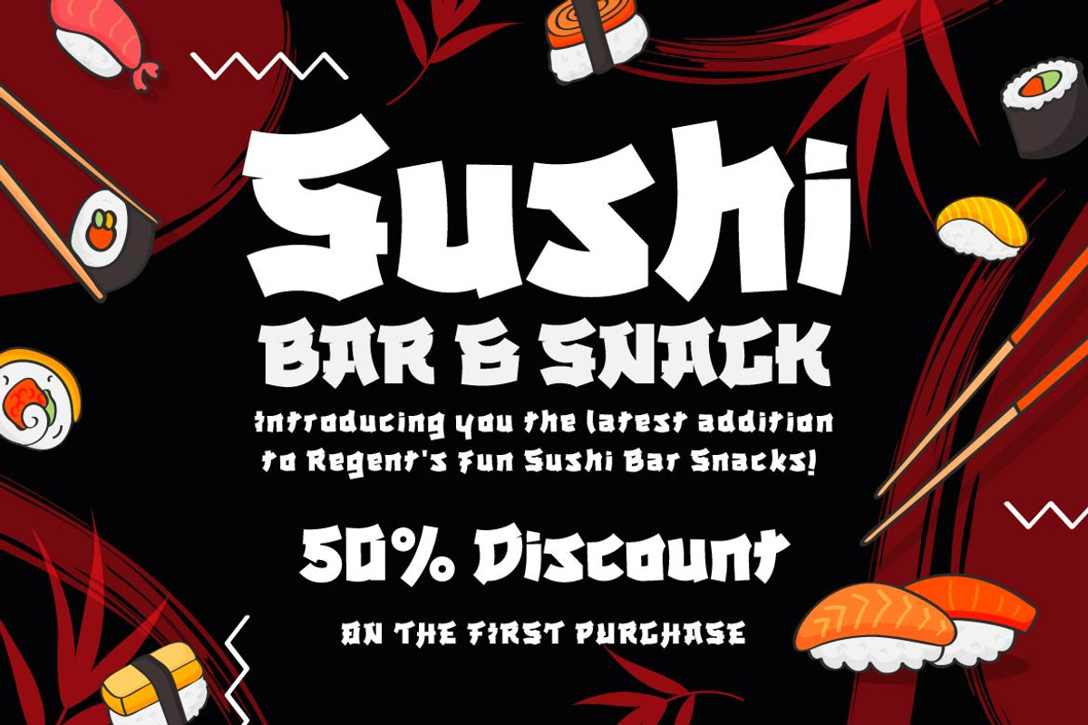 DASEGO - Japanese style font, a Font by twinstd (Photo 3 of 10)