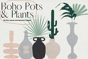 Indoor Boho Plants And Pots