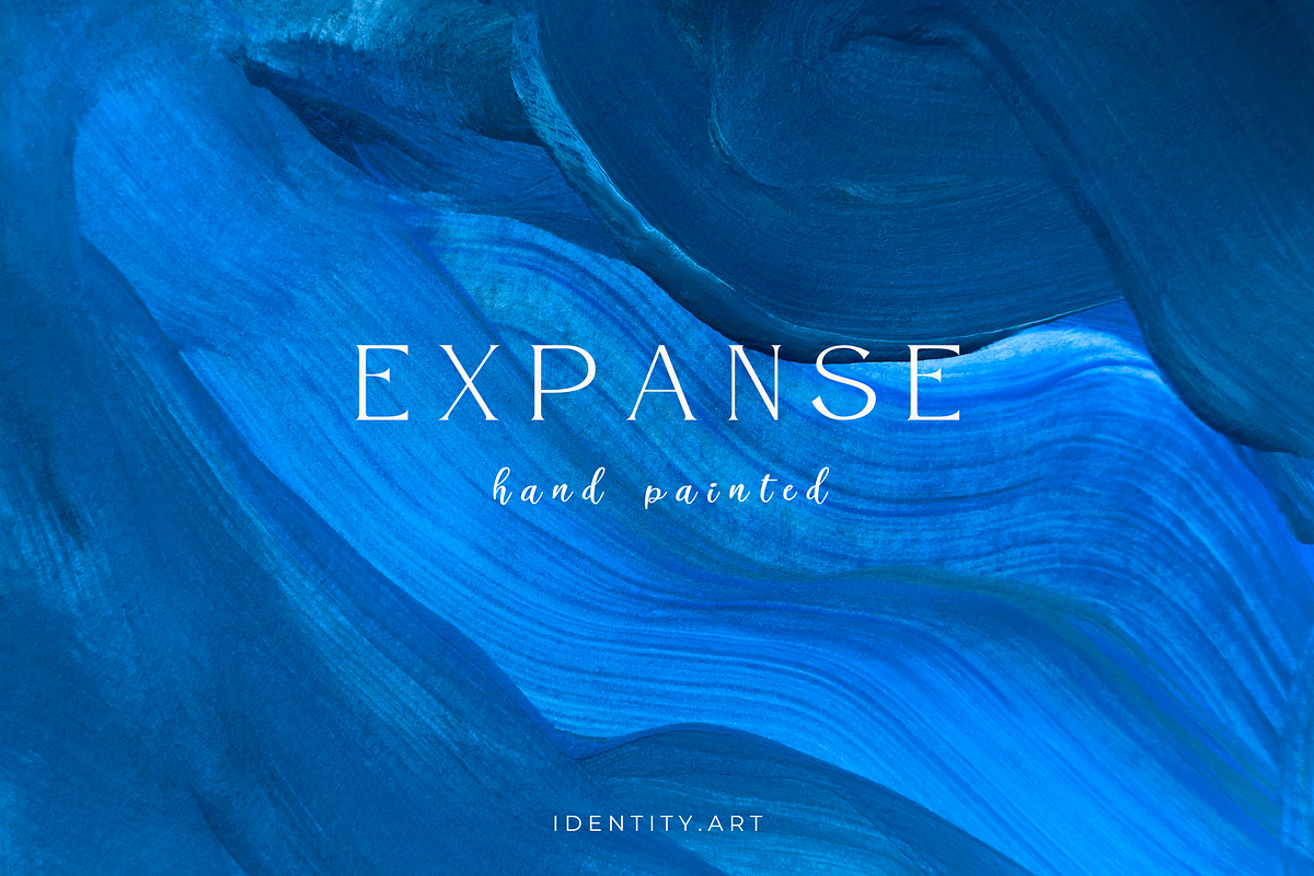 BLUE MODERN ART