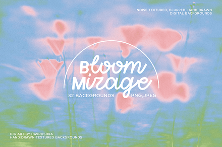Bloom Mirage - Pastel Floral Texture, a Background Graphic by DigARTbyHavroshka